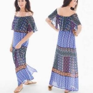 NWT Chico’s Bohemian Peasant Maxi Dress Size L